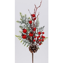 ΚΛΑΔΙ ΜΕ BERRY, ΚΟΥΚΟΥΝΑΡΙ ΚΑΙ ΚΛΑΔΙ ΕΛΑΤΟΥ, 46cm