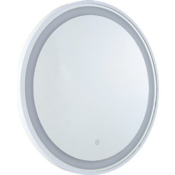 MIC-07 ΚΑΘΡΕΠΤΗΣ WH ΣΤΡΟΓΓΥΛΟΣ ΛΕΥΚΗ ΚΟΡΝΙΖΑ LED ΦΩΤΙΣΜΟ TOUCH ARlight 7415015