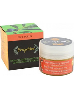 Evergetikon Apricot & Orange Φυτικό Scrub Προσώπου 100ml
