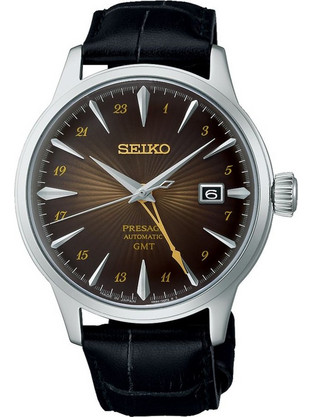 Seiko Presage Ανδρικό Ρολόι Αυτόματο με Μαύρο Δερμάτινο Λουράκι SSK039J1