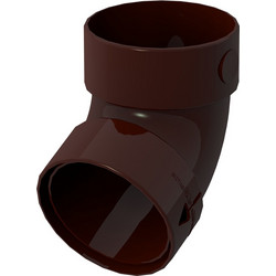 Γωνία υδρορροής 67 120x85mm καφέ