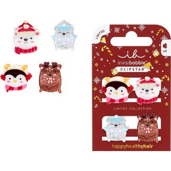 Invisibobble Clipstar Kids Cozy Snowy Friends