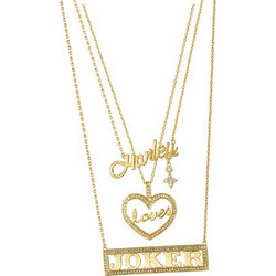 SUICIDE SQUAD - Harley Loves Joker - Set of 3 Necklaces