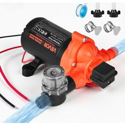 VEVOR Αντλία Νερού RV 12V DC 4 GPM, Αυτόματη Ρυθμιζόμενη Πίεση 40 PSI, Αυτοαναρρόφησης για RV, Καραβάνι, Σκάφος DDGMSBCGK12VGJB8C001V9