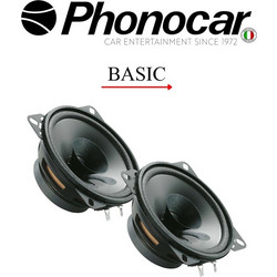 Phonocar 66121 Σετ Ηχεία Αυτοκινήτου 4" Dual Cone 20W RMS