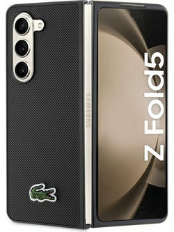 Lacoste Iconic Petit Pique Hardcase Black (Samsung Galaxy Z Fold5)