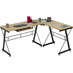 HomeMarkt Γωνιακό Επαγγελματικό Γραφείο Ξύλινο 158x120x74cm HM2127.01
