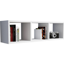 ΡΑΦΙΕΡΑ ΤΟΙΧΟΥ ΜΕΛΑΜΙΝΗΣ ΛΕΥΚΗ HM9228.11 90x22x25,6Υ εκ. HOMEMARKT