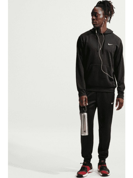 NIKE HOODED LONG SLEEVE, Χρώμα ΜΑΥΡΟ