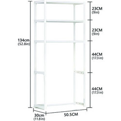 Ραφιέρα πλυντηρίου με 3 ράφια 50,5 x 30 x 134 cm