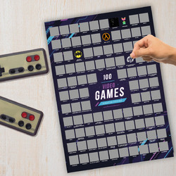 Mad Monkey - Scratch Poster Top 100 Video Games - Home and Kitchen