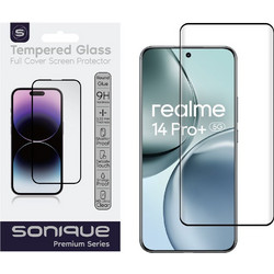 Sonique Premium Series HD Curvy Tempered Glass Μαύρο (Realme 14 Pro+)
