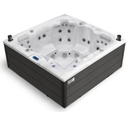 Υδρομασάζ Whirlpool Montreal 5 Ατόμων 216x216x92cm Κωδ. 3VAN0273 White Marble