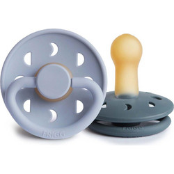Frigg Moon Phase Πιπίλες Καουτσούκ 6-18m Powder Blue Slate 2τμχ
