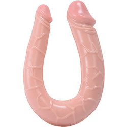 Toyz4lovers U Shaped Real Rapture Διπλό Dildo 15cm Flesh
