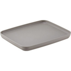 Δίσκος Μελαμίνης GN1 2 32 5x26 5xΥ3cm γκρι σειρά Norway με κάθετες ρίγες Leone c534766