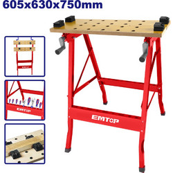 EMTOP ΠΤΥΣΣΟΜΕΝΟΣ ΠΑΓΚΟΣ ΕΡΓΑΣΙΑΣ 605X630X750MM EMWE1525