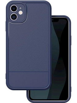 Θήκη κινητού Oem Simple Carbon for iPhone 11 Blue
