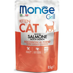 Monge Grill Kitten Grain Free with Salmon 85gr