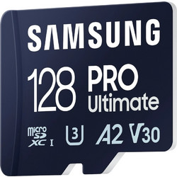 Samsung Pro Ultimate microSDXC 128GB Class 10 U3 V30 UHS-I A2 + Reader