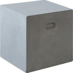 CONCRETE Cubic Σκαμπό Κήπου - Βεράντας, Cement Grey