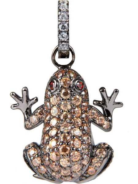 Lancaster Γυναικείο Μενταγιόν Βάτραχος από Ασήμι JLA-PEN-FROG-4