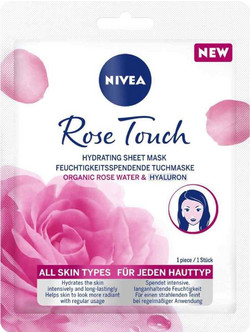 Nivea Rose Touch Hydrating Sheet Mask Face Mask 1τμχ