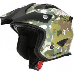Acerbis Aria Matt Camo Green/Brown Κράνος Μηχανής Jet 1050gr