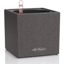 LECHUZA Γλάστρα CANTO Stone Graphite Black - 14 εκ