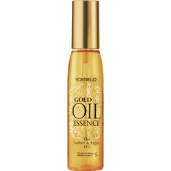 Montibello Gold Oil Essence Amber & Argan Λάδι Μαλλιών για Επανόρθωση & Φριζάρισμα 130ml