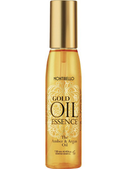 Montibello Gold Oil Essence Amber & Argan Λάδι Μαλλιών για Επανόρθωση & Φριζάρισμα 130ml