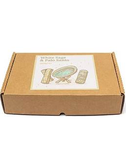 Smudge Kit Gift Box Palo Santo, Φασκόμηλο, Κοχύλι & Cobra για Ενεργειακό Καθαρισμό