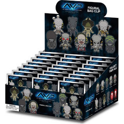 ALIENS vs PREDATOR - 3D Foam Bag Clip (Display 24 Pcs)