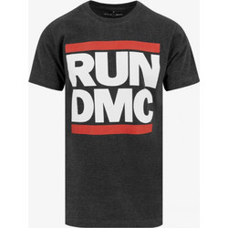 MISTER TEE Men Run Dmc Logo Tee - CHARCOAL - MT252-CHAR