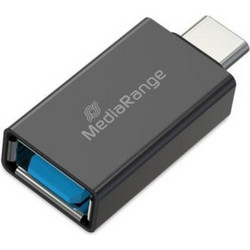 MediaRange USB-A to USB Type-C Adapter Black (MRCS216)