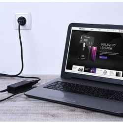 Qoltec Φορτιστής Laptop 90W 19.5V 4.62A για HP με Ενσωματωμένο Καλώδιο Τροφοδοσίας 50052