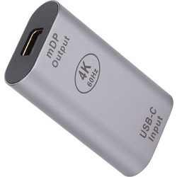 POWERTECH αντάπτορας USB-C σε Mini DisplayPort PTH-098, 4K/60Hz, γκρι