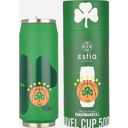 Estia Ποτήρι Θερμός Panathinaikos Bc 500Ml Πράσινο
