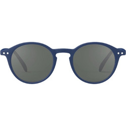 Izipizi Sun D Navy Blue Ανδρικά Γυαλιά Ηλίου Στρογγυλά Κοκάλινα Μπλε με Γκρι Polarized Φακό