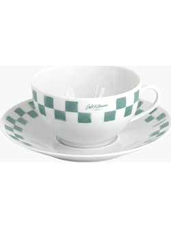 Maison Kitsune Cafe Kitsune Checkerboard Φλιτζάνι Cappuccino Πορσελάνης