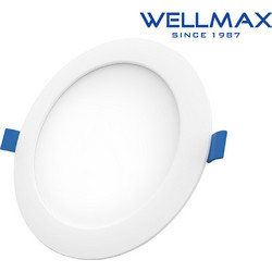 ΦΩΤΙΣΤΙΚΟ LED DOWNLIGHT ΧΩΝΕΥΤΟ ΣΤΡΟΓΓΥΛΟ Φ225 24W 1920LM 6500K WELLMAX (ΣΕΤ ΜΕ 2)