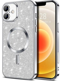 Techsuit Θήκη Luxury Glitter MagSafe iPhone 16 Silver