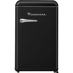 Ravanson LKK-120RB Retro Μονόπορτο Ψυγείο 118lt Υ89.5xΠ58xΒ58.5cm Μαύρο