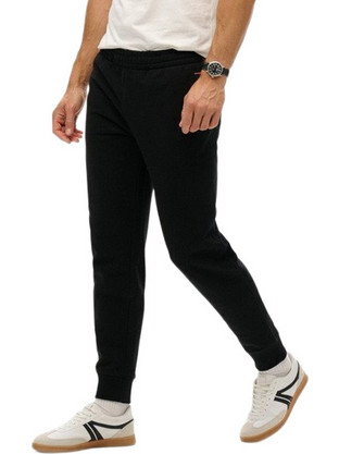 Superdry Essential Ανδρικό Παντελόνι Φόρμας με Λάστιχο Μαύρο M7011323A-02A