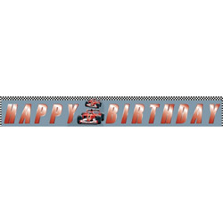 Banner πλαστικό race car 13x35εκ. (Σετ 6τεμ)