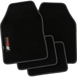 Petex Πατάκια μοκέτα universal Floor Mats Carbon Black 4τμχ