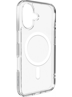 Puro Lite Mag TPU+PC Case Compatible with MagSafe for iPhone 17 - Transparent with White Ring