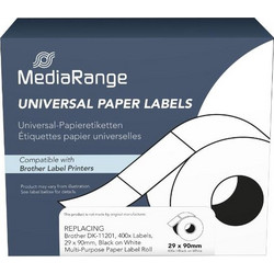 Ετικέτες Γενικής Χρήσης Mediarange (Brother DK-11201, 29x90mm, 400 pcs, black on white) (MRBDK11201)