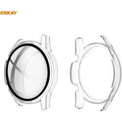 Enkay Hat-Prince ENK-AC8201 Πλαστική Θήκη Tempered Glass για Huawei Watch GT 2 42mm Διαφανής