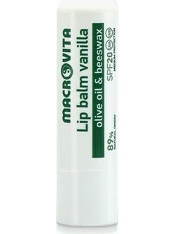 Macrovita Olivelia Vanilla Olive Oil & Propolis Lip Balm SPF20 4.8gr